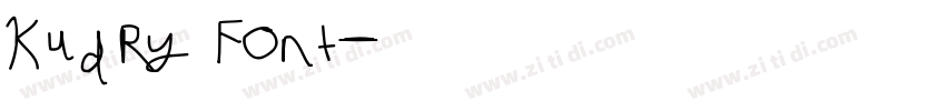 Kudry Font字体转换